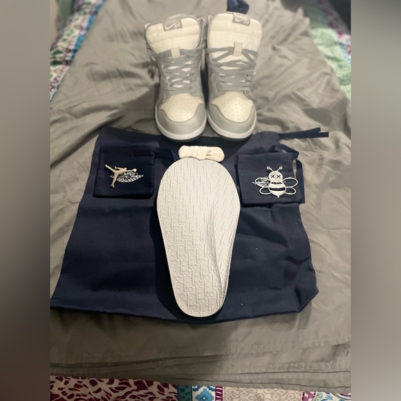 These are Air Jordan/Dior One of a kind/Authentic special edition high-tops. - Picture 2 of 11